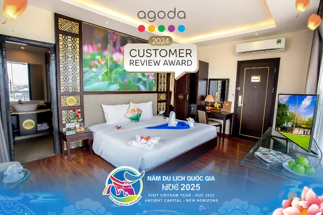 جناح بإطلالة على المدينة بشرفة، Thanh Lich 2 Hotel 1/1
