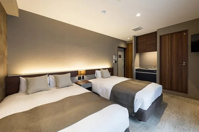 غرفة اقتصادية بسرير مزدوج وسرير فردي للمدخنين، Hotel Shinpoin Osaka 1/4