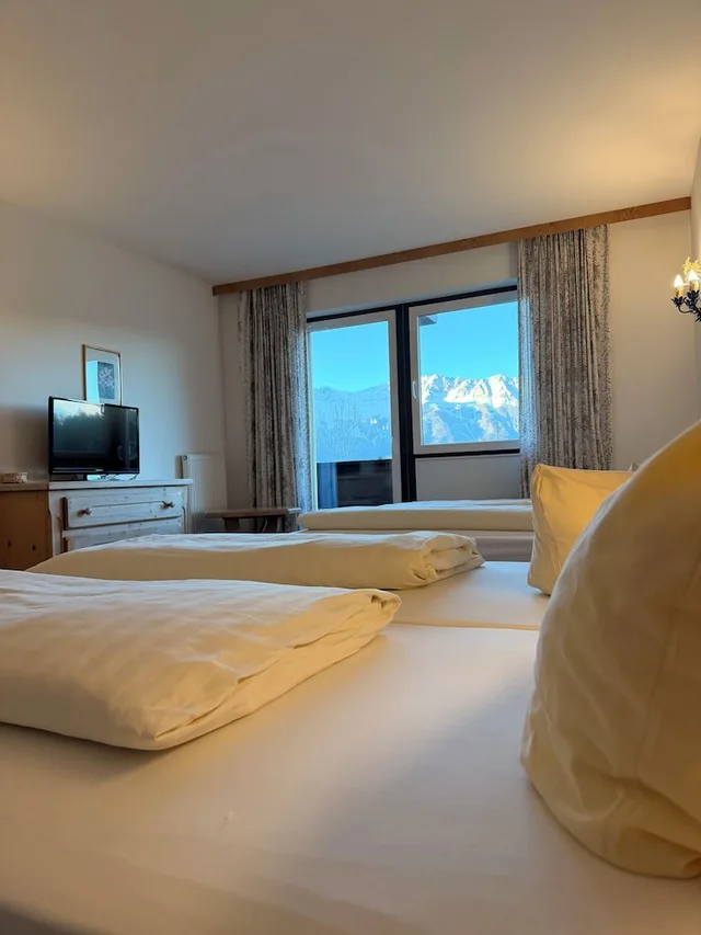 غرفة قياسية بسرير مزدوج بإطلالة على الجبل بشرفة، Gruberhof Hotel 9/10