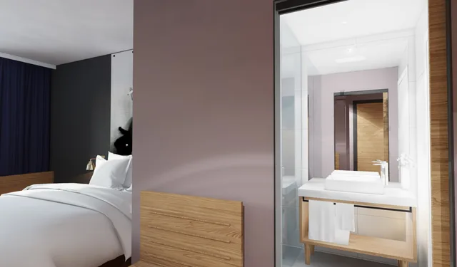 غرفة قياسية بسريرين منفصلين، Roomz Vienna Prater 8/8