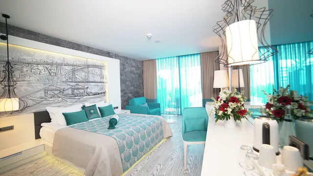 Swim Up, Suite, 1 Queen and 1 Single Bed, Sea View، Sueno Hotels Deluxe Belek 1/2