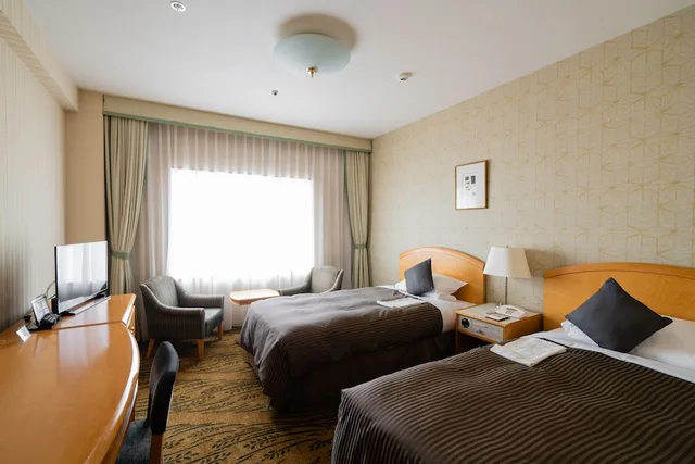 غرفة قياسية بسريرين منفصلين للمدخنين، Hotel Okura Niigata 2/3