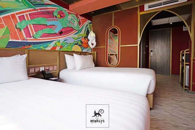 غرفة بريميير بسريرين منفصلين، 4 Monkeys Hotel Bangkok 2/10