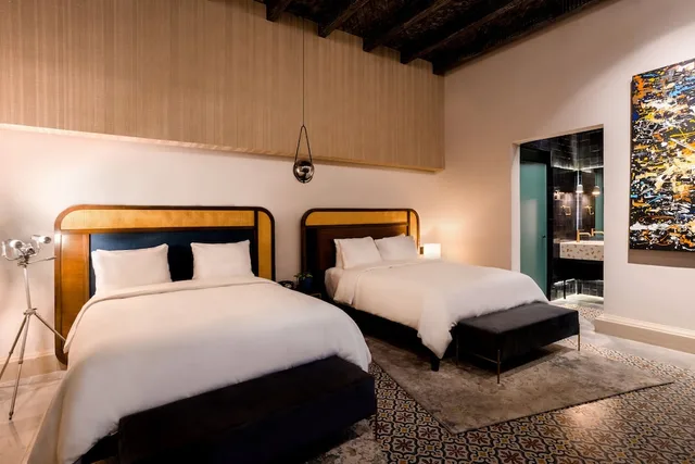 غرفة ديلوكس بسريرين كوين، Casona 142 Hotel Boutique 2/3
