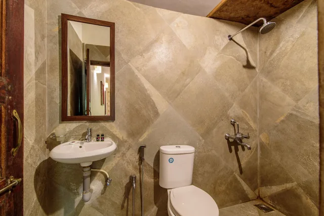 غرفة ديلوكس بسرير كوين بإطلالة على الحديقة، Little India Beach Cottages 3/3