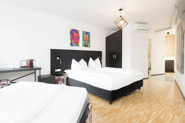 غرفة كومفورت بسرير كوين مع أريكة، Das Edlinger Hotel - Salzburg 1/4