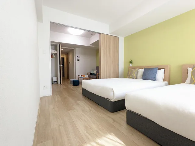 غرفة سوبيريور بسريرين منفصلين بإطلالة على المدينة، ESLEAD HOTEL Namba South III 1/1