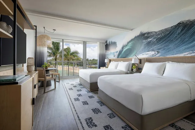غرفة بسريرين كوين بإطلالة جزئية على البحر، The Ritz-Carlton O ahu, Turtle Bay 1/4