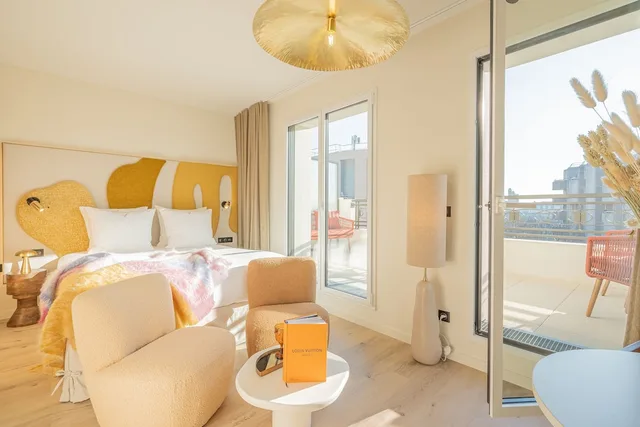 استوديو بريميوم بسرير كوين بشرفة، Yuna Porte Maillot - ApartHotel 7/10
