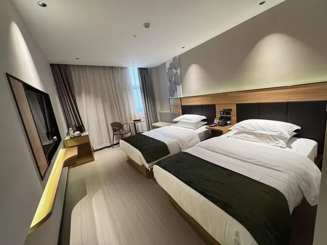 غرفة ديلوكس بسريرين منفصلين، GreenTree Inn Shanghai Yuyuan Garden Xiaonanmen Subway Station Express Hotel 3/3