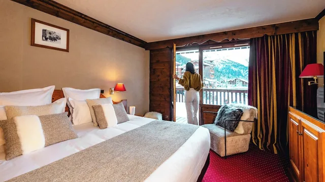 Classic, Twin Beds, Mountain Side، Hotel Mont Vallon Meribel 4/10