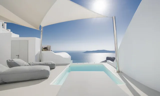 2 Bedrooms, Premium, Suite, Caldera and Sea View, Hot Tub، Hotel Sunny Villas 2/5