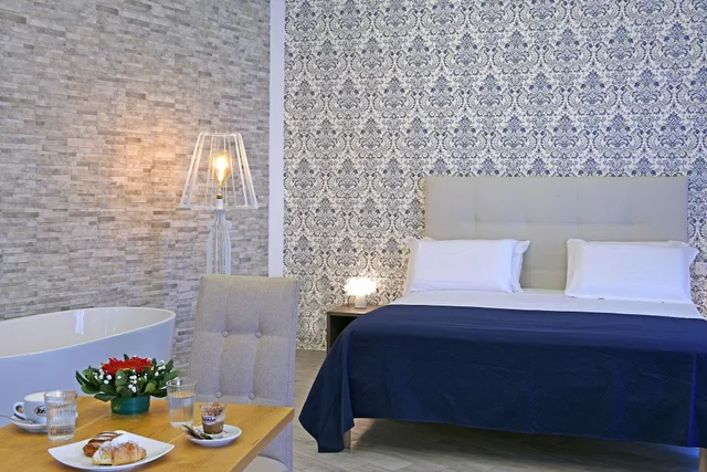 غرفة رئاسية بسرير كوين مع أريكة، Napoli Rooms&Suite 2/8