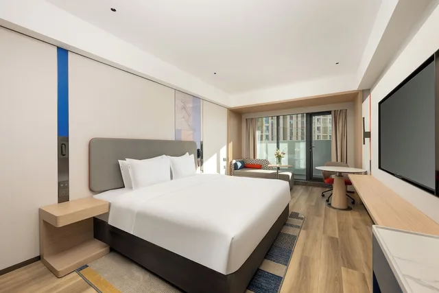 غرفة قياسية بسرير كينج بإطلالة على المدينة، Holiday Inn Express Jincheng New District 3/4