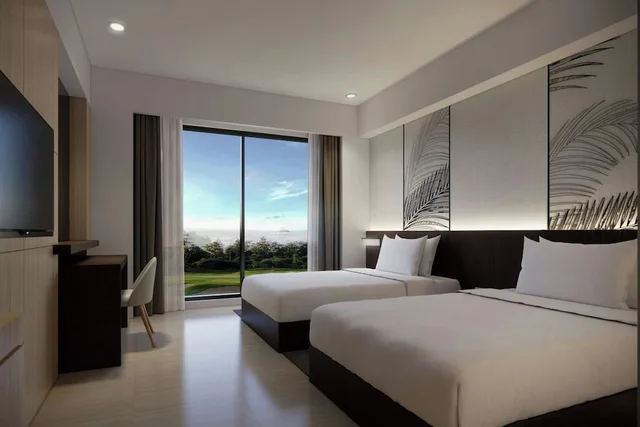 غرفة بسريرين منفصلين بإطلالة على الحديقة، Courtyard by Marriott Manado 1/6
