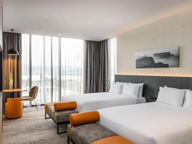 غرفة ديلوكس بسريرين منفصلين بإطلالة على المرفأ، Movenpick Hotel Hobart 7/10