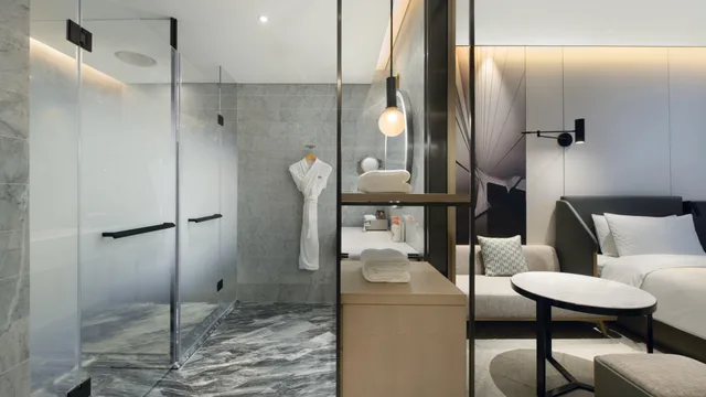 غرفة بسريرين منفصلين بإطلالة على النهر، Crowne Plaza Quanzhou Riverview 3/3