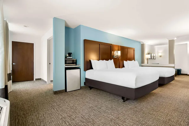 غرفة بسريرين كوين، Comfort Suites Rensselaer Near Fair Oaks 4/6