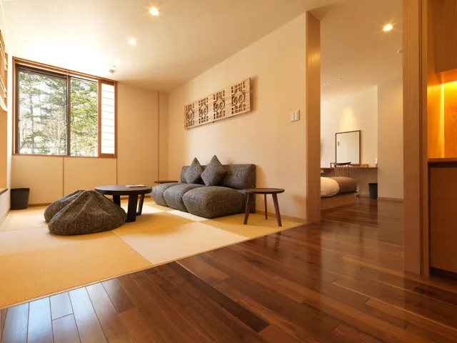 غرفة يابانية غربية، Niseko Konbu Onsen Tsuruga Besso Moku No Sho 1/1
