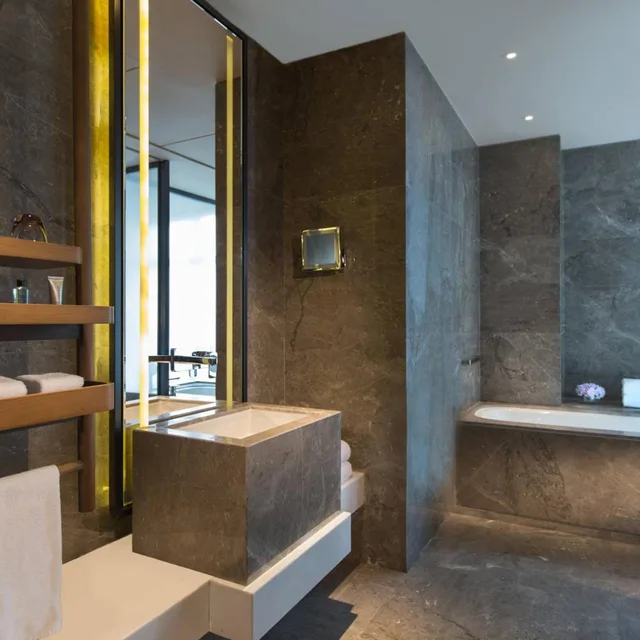غرفة تنفيذية بسريرين منفصلين بإطلالة على الجبل، Chongqing Marriott Hotel 10/10