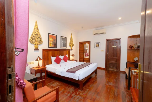 غرفة ديلوكس بسرير مزدوج بشرفة، Asanak D'angkor Boutique Hotel 3/10