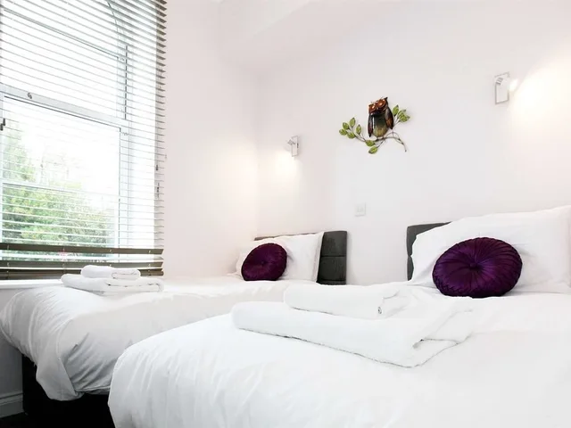 شقة بسرير كينج وسريرين منفصلين بحمام خاص، Austen's Luxury Apartments 1/10