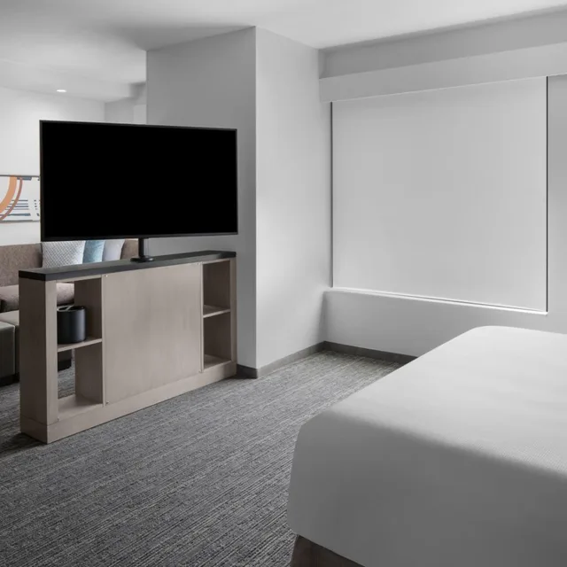 جناح استوديو بسرير كينج مع أريكة بمطبخ لذوي الإعاقة، Hyatt House Lansing University Area 2/4