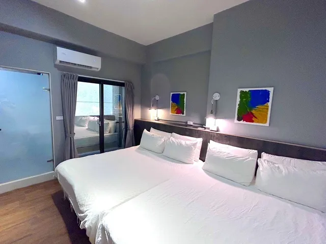 غرفة قياسية رباعية بسريرين مزدوجين بشرفة، Taitung Sun Forest BnB 4/10