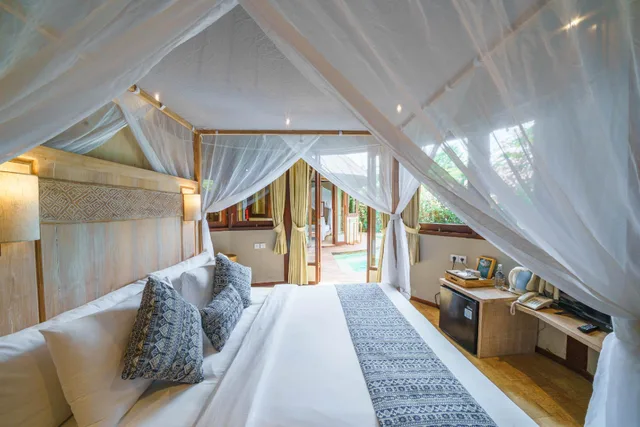 2 Bedrooms, Mahana, Villa, Queen Bed, Private Pool، Blue Lagoon Avia Villas 1/2