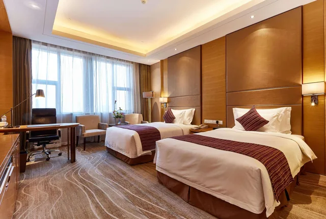 غرفة كلوب ديلوكس بسريرين منفصلين للمدخنين، Wyndham Jingzhou 1/1