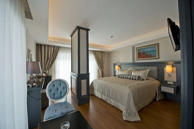 غرفة ديلوكس بسرير مزدوج بإطلالة جزئية على البحر، Prime Boutique Hotel 6/6