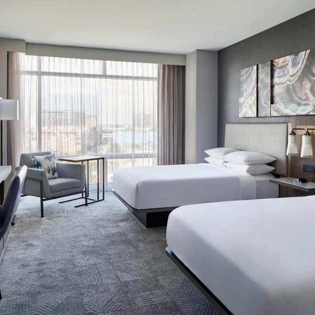 غرفة بسريرين مزدوجين، Bethesda North Marriott Hotel Conference Center 11/20