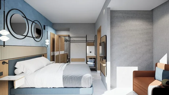غرفة ثلاثية بسرير مزدوج وسرير فردي بشرفة، Bodensee Hotel 6/10