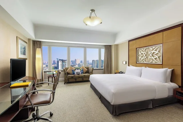 غرفة قياسية بسرير كينج بإطلالة على المدينة في طابق مرتفع، Fudu Grand Hotel Changzhou 2/4
