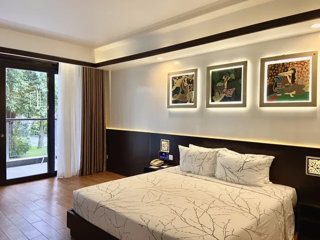 غرفة ديلوكس بسرير كوين بإطلالة على الحديقة، Carmelina Beach Resort 7/10