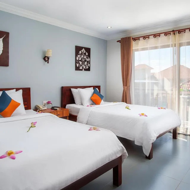 غرفة ديلوكس بسريرين منفصلين، Ratana Angkor Hotel 1/10