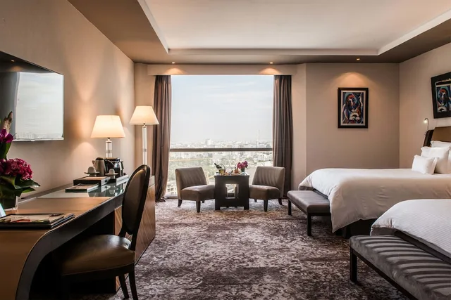 غرفة ديلوكس بسريرين كوين بإطلالة على المدينة، Kenzi Tower Hotel 3/5