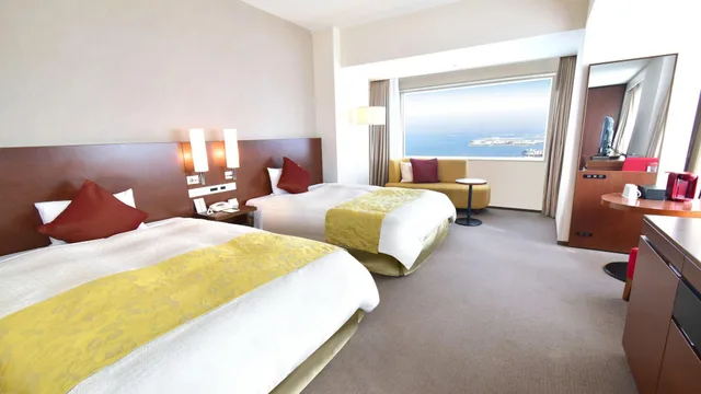 غرفة بريميير ديلوكس ركنية بسريرين منفصلين، Star Gate Hotel Kansai Airport 1/1
