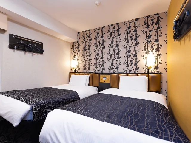 غرفة بسريرين منفصلين بغرفتي نوم للمدخنين، Apa Hotel Niigata Furumachi 2/6