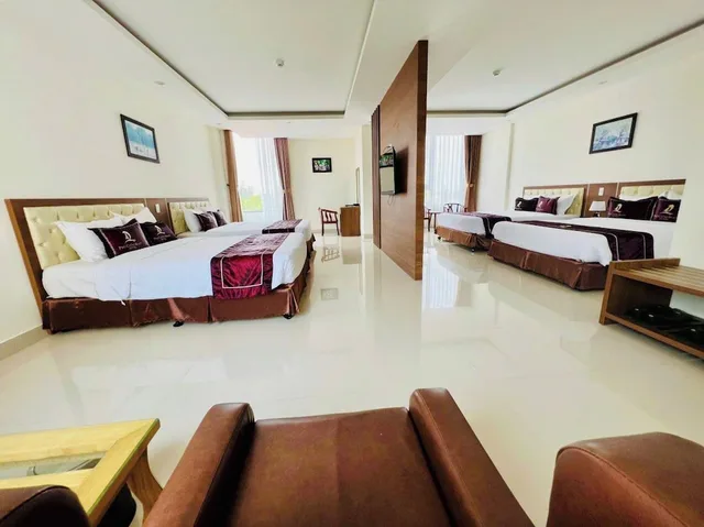 غرفة متصلة بسريرين مزدوجين وسريرين مزدوجين، Phu Cuong Beach Hotel 5/7
