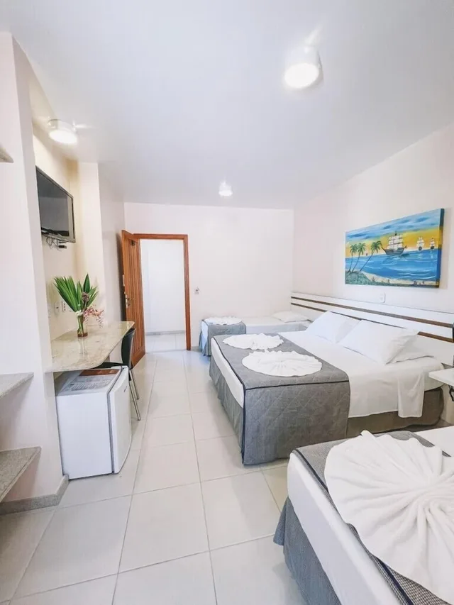 غرفة ديلوكس رباعية، Porto Geraes Praia Hotel 3/7