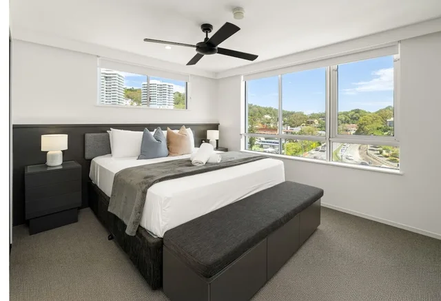 شقة سوبيريور بسرير كوين بإطلالة على البحر بغرفة نوم واحدة، Burleigh Beach Tower 3/10