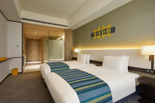 غرفة ديلوكس ركنية بسريرين، MGH Mitsui Garden Hotel Taipei Zhongxiao 2/2