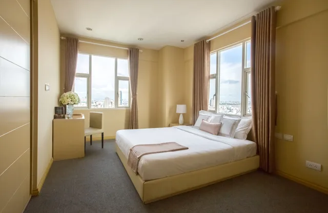 جناح بسريرين كينج بغرفتي نوم، Vinh Trung Plaza Apartments Hotel 6/10