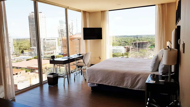 غرفة بانورامية بسرير كينج بإطلالة، Hampton By Hilton Santa Cruz Equipetrol 3/4