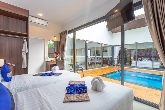 فيلا عائلية بأربعة أسرّة وسريرين كينج بـ4 غرف نوم بمسبح خاص، The Thames Pool Access Resort 3/5