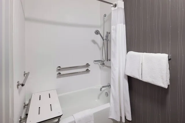 جناح ديلوكس بسرير كينج بغرفة نوم واحدة مع أريكة لذوي الإعاقة، Courtyard Omaha Downtown/Old Market Area 2/2