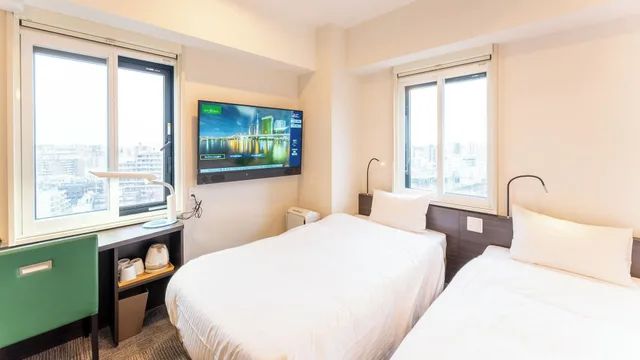 غرفة ثلاثية بثلاثة أسرّة بإطلالة على المدينة، Tokyo City View Hotel Tabata Station 9/10