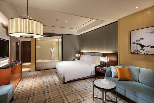 غرفة ديلوكس بسرير كينج، Hilton Fuzhou 2/2