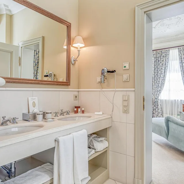 غرفة ديلوكس بسرير مزدوج بجاكوزي، WALD AND SCHLOSSHOTEL FRIEDRICHSRUHE 6/8